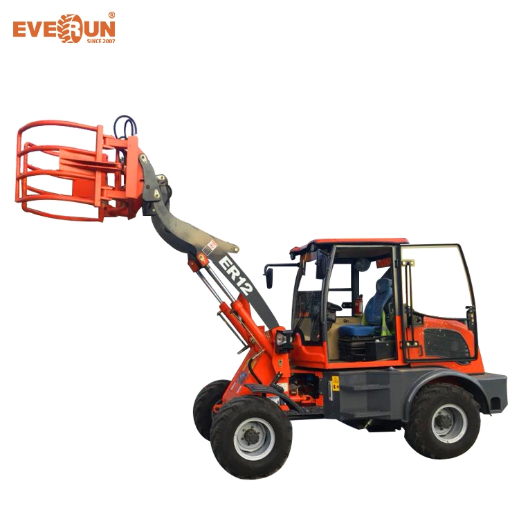 Everun Er12 1200kg 4WD High quality/High cost performance  Small Wheel Loader