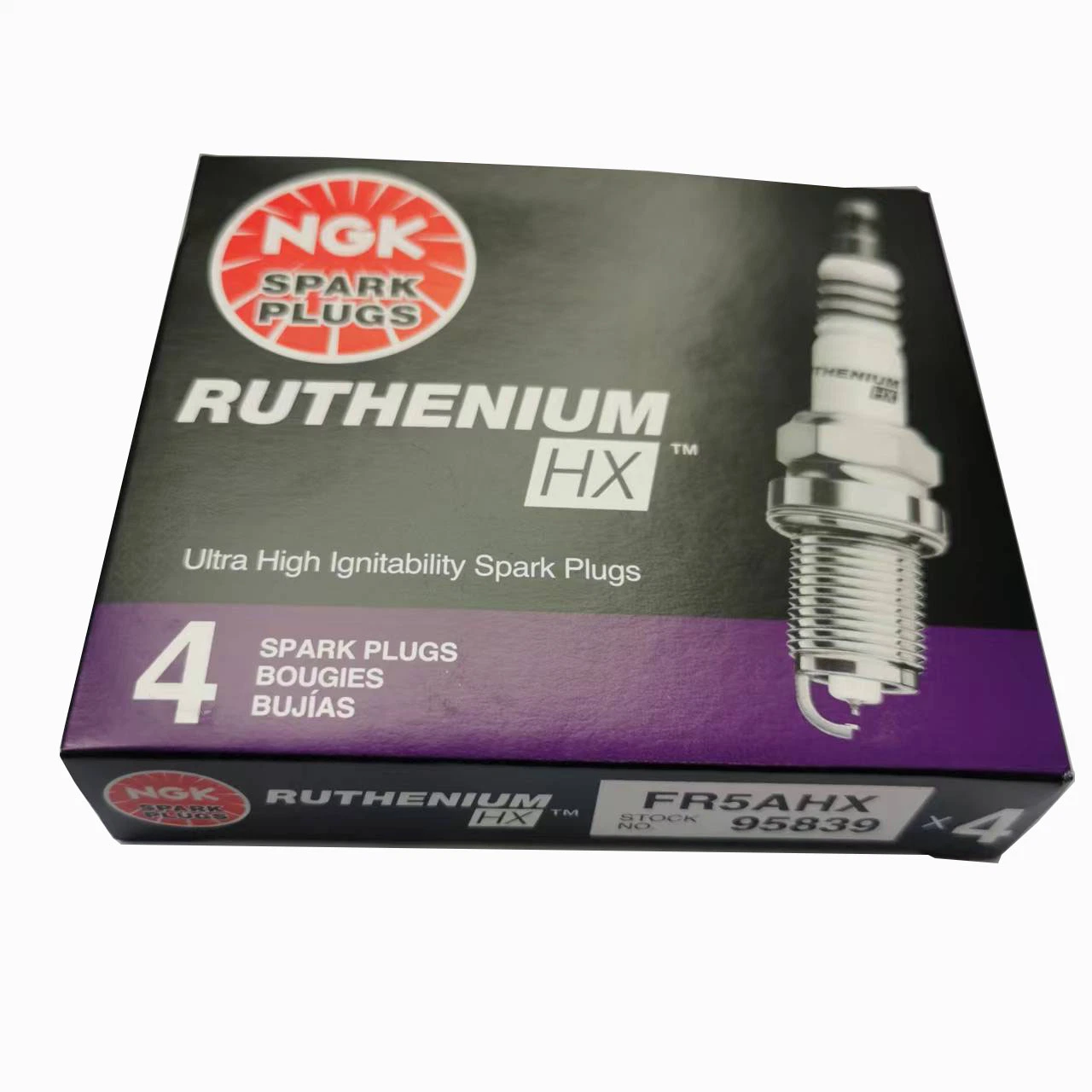 Ngk Spark Plugs Engine Spare Parts Bujia Motorcycles Autoparts Engine System 95839 Fr5ahx Ruthenium Material Hx Series for General Auto Models