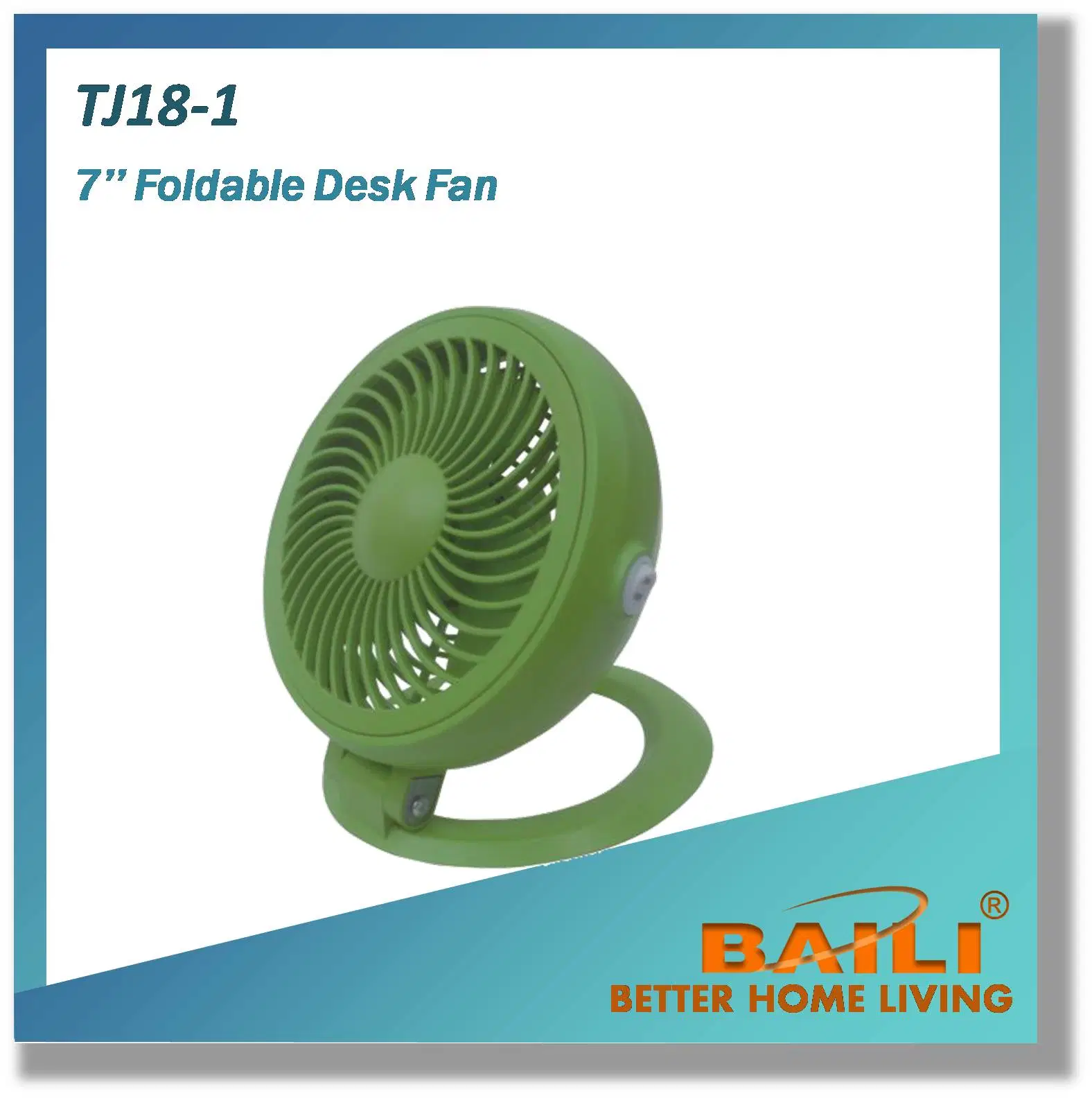 New Design 7 Inch Foldable Desk Fan