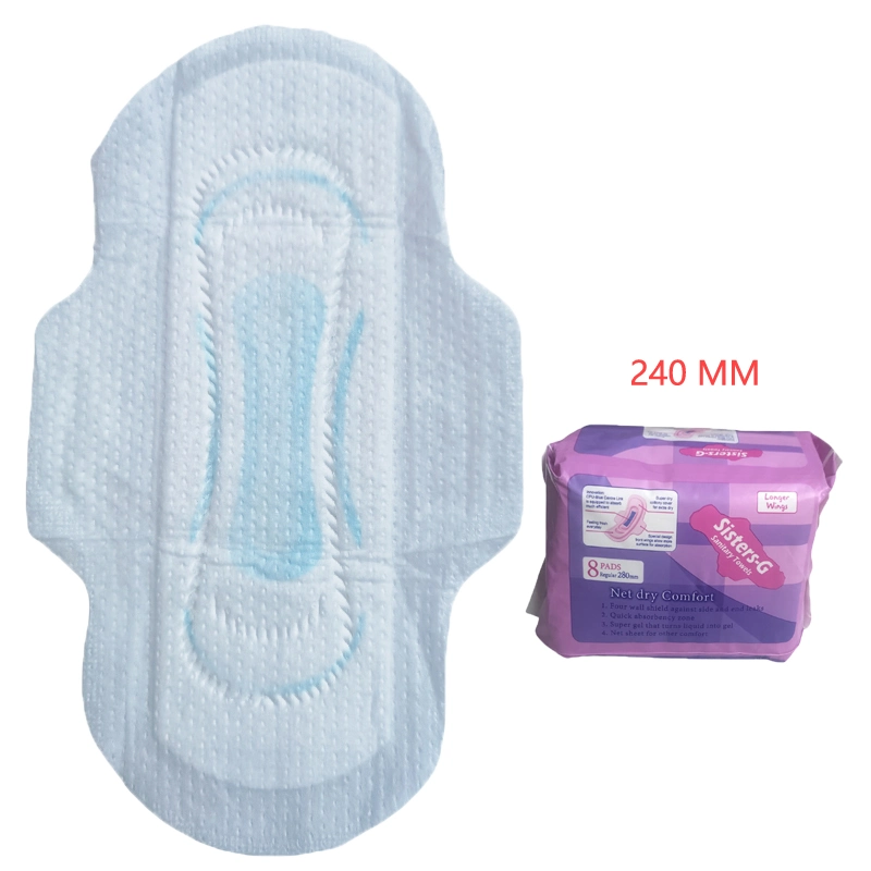 OEM ODM 240 mm Women Sanitary Napkins Ultra Soft Disposable Sanitary Lady Pads