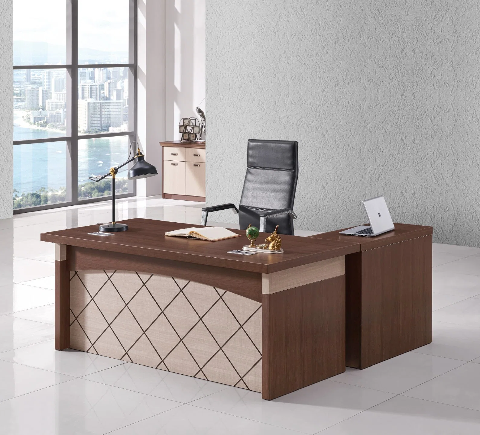 2023 Neues Design Luxus Furniture160cm 1,6m moderner Büroschreibtisch-Manager Computertisch des CEO