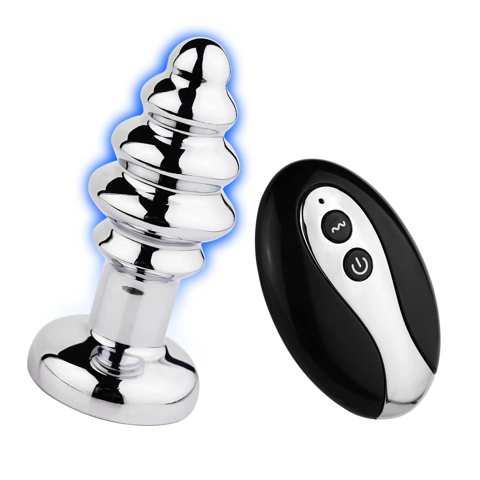 Threaded Metal Five-Bead Anal Plug