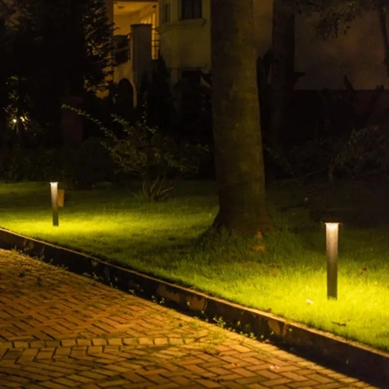 Outdoor غامرة عصا نحاسية Bollard شجرة الطاقة الشمسية LED كلب خارجي الطابق فين ورقة نينغبو بريس جاردينيينج حديقة حديقة شنقا المصابيح المعدنية