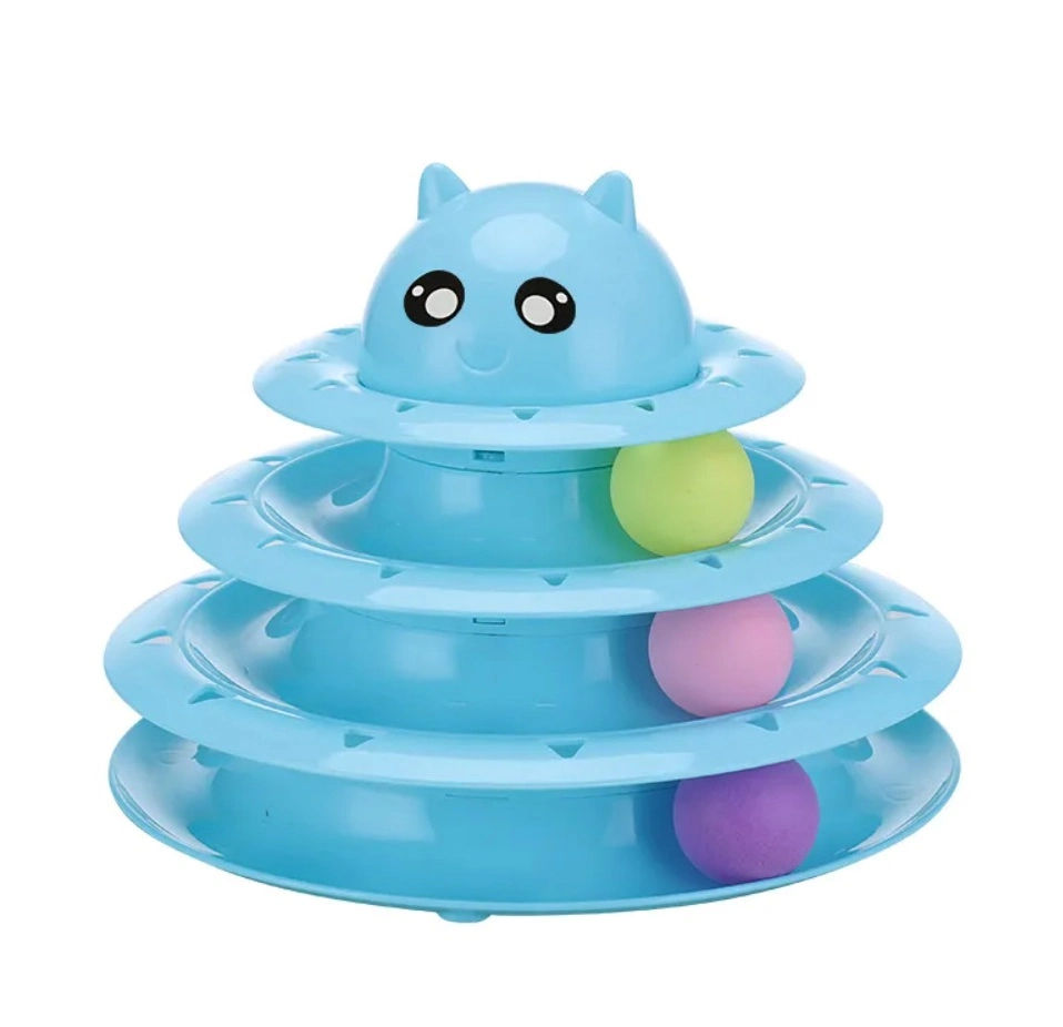 Factory Direct Wholesale/Supplier PP Grinding Claw Three-Layer Turntable Pet Toy