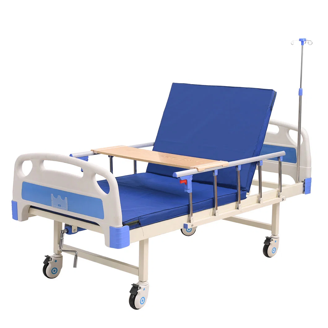 Mobilier de clinique médicale 1 manivelle ABS pliage manuel lit d'hôpital