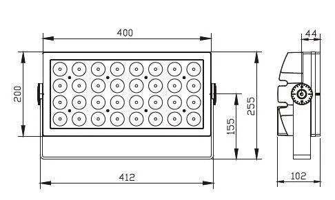 Ultra-Small Angle 150W 180W 200W LED Flood High Mast Light for Stadium Sports Football Tennis Court Park Square Tunnel Wharf Projector Lighting