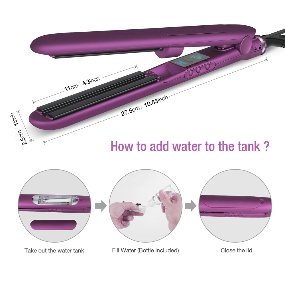 Steam Flat Iron with Hair Stragithener Ultrasonic Flat Iron Privat Label Logo