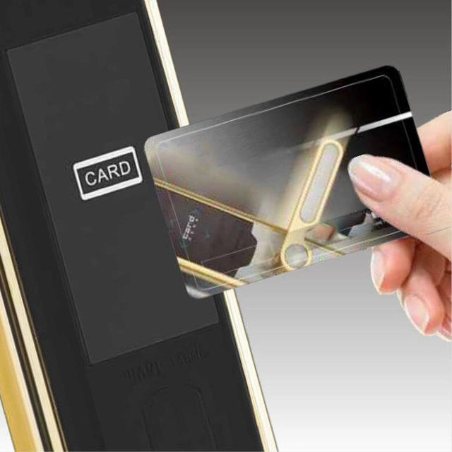 Gold Color Stainless Steel 304 Hotel RFID Smart Door Lock