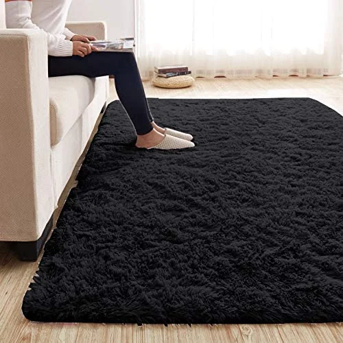 Tapis ultra-doux tapis à poils longs pour salon de chambre, tapis moderne en peluche Fuzzy et Shaggy pour fille Room Boys nursery Kids salle de jeux Décoration maison