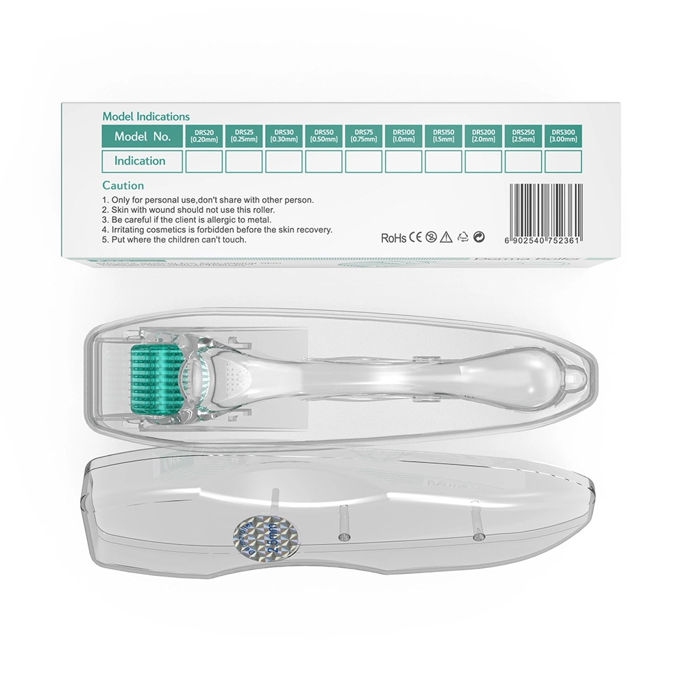 O DRS192 Full Claro Mesoterapia Microneedling Médica 192 Micro agulhas de aço inoxidável Derma Roller