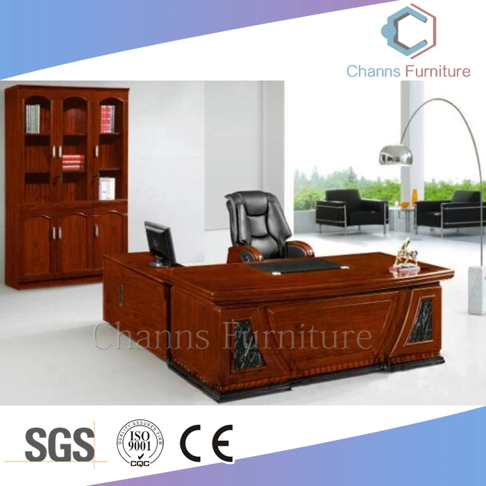 Populaire comptoir en bois de placage installation facile Table Office de meubles en bois solide (CAS-VA11)