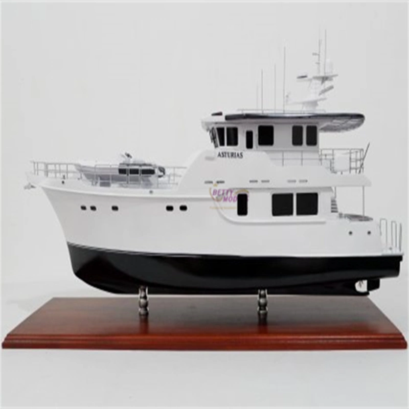 Custom Motor Yacht Scale Model Paint 3D Physical Ship Boat Model Making