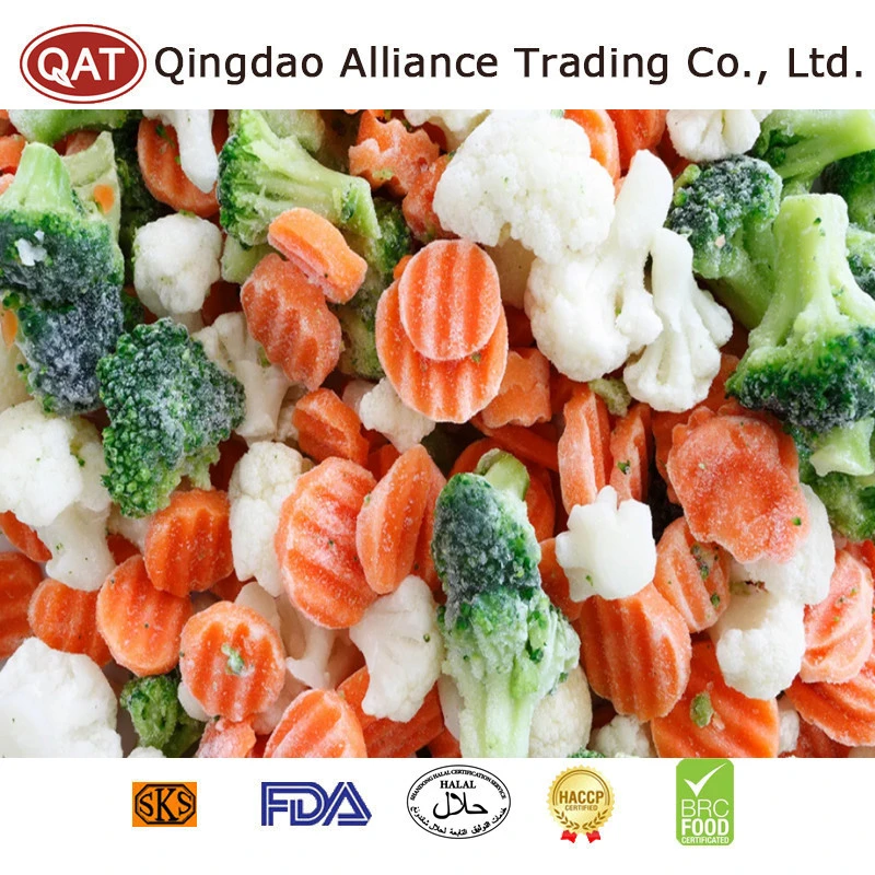 Top Quality IQF Standard California Mixed Vegetables Frozen Blend Vegetables New Crop Vegetables with Cauliflower Broccoli Carrots