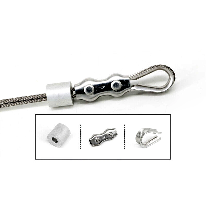 Adjustable Galvanized Stainless Steel Duplex Wire Rope Clip