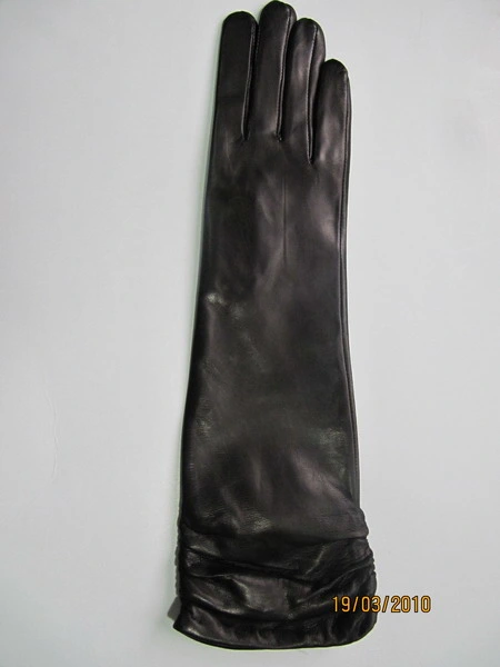 Fashion Women Longer High quality/High cost performance Imported Sheep Leather Gloves (JYG-25212)