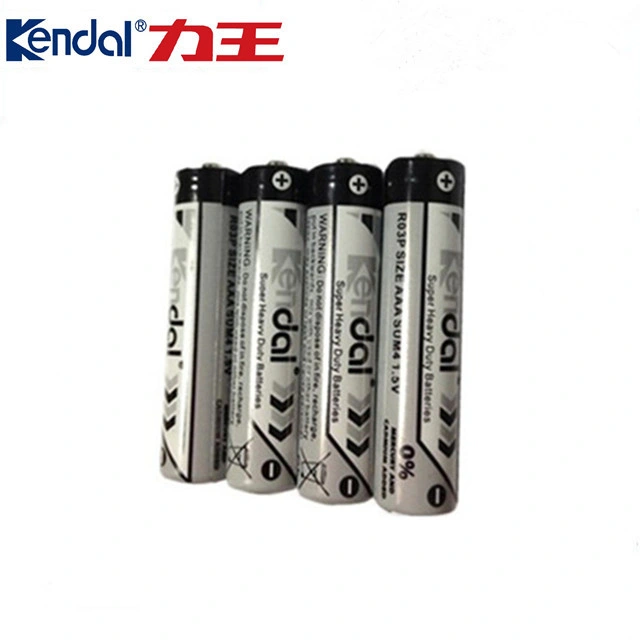 R6p Um-3 AA Size Aluminium Foil Jacket Dry Battery