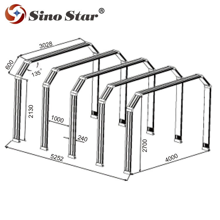 Zg/E1006 Sino Star Car Care Detailing Workshop Equipment Luxury Bar Light Aluminum+PC Cover LED Light