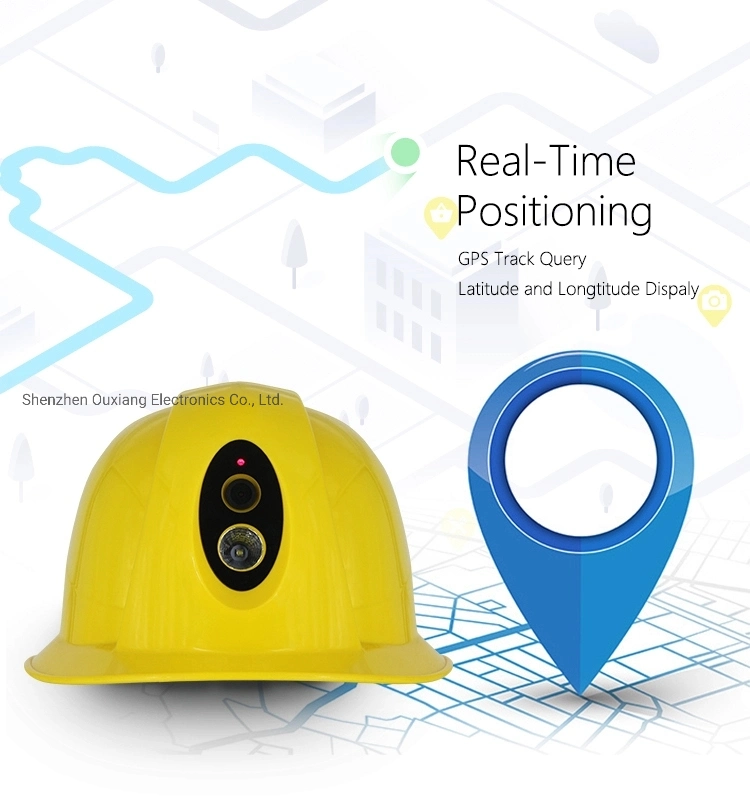 Safety Hard Hat with Camera 4G 3G WiFi Enable Intercome for Outdoor Industry Construction