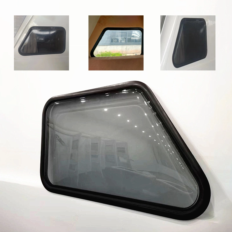 Wholesale/Supplier RV Accessories Custom Aluminum Profile Fixed Glass Caravan Window with Blind Flynet