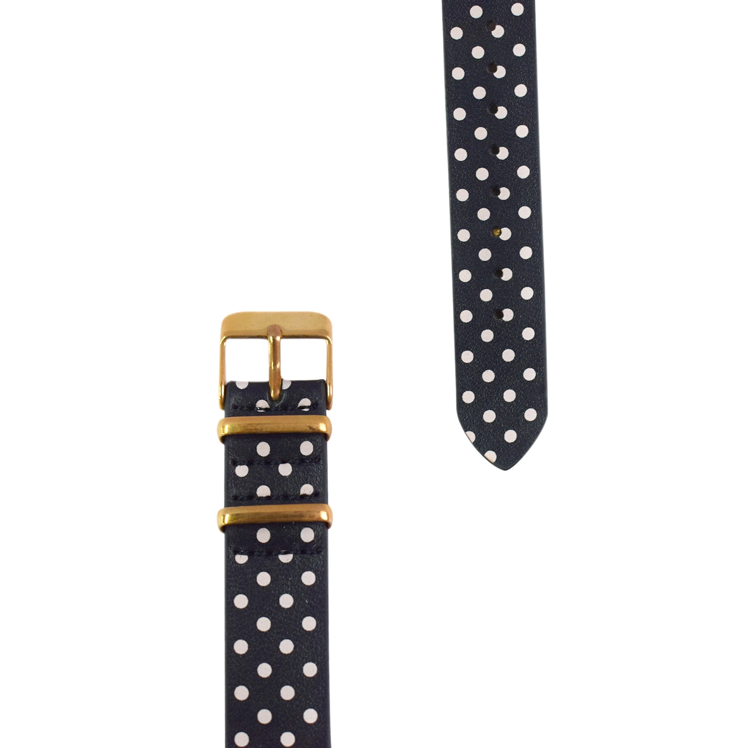 Simple Cute Polka DOT Leather Strap Waterproof Quartz Watch (cm19108)