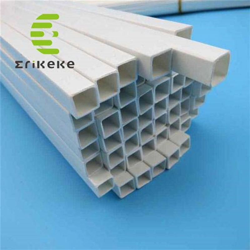 Hot Sale UV Plastic Square PVC Pipe Sizes White 50*50mm 100*100mm Zip Hydroponics Pipe Nft PVC Pipe Price Vertical Farming Hydroponics System