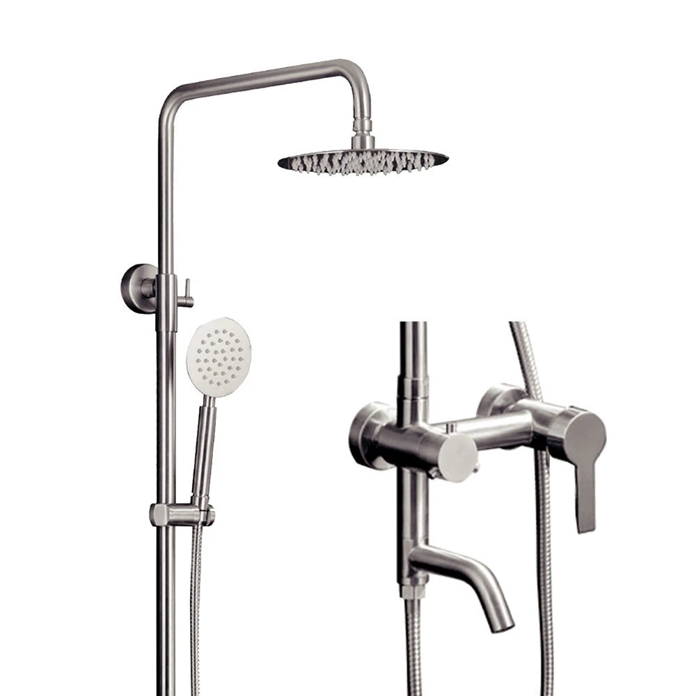 Factory Wholesale/Supplier 304 Stainless Steel Bathroom Bath Shower Column, Shower Set with Hand Shower Spray