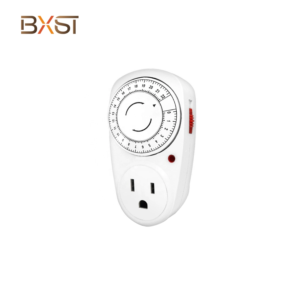 BX-T073 - US Finger Counter Mechanical Time Switch Digital Timer US Plug (Interruptor mecânico de tempo do temporizador digital)