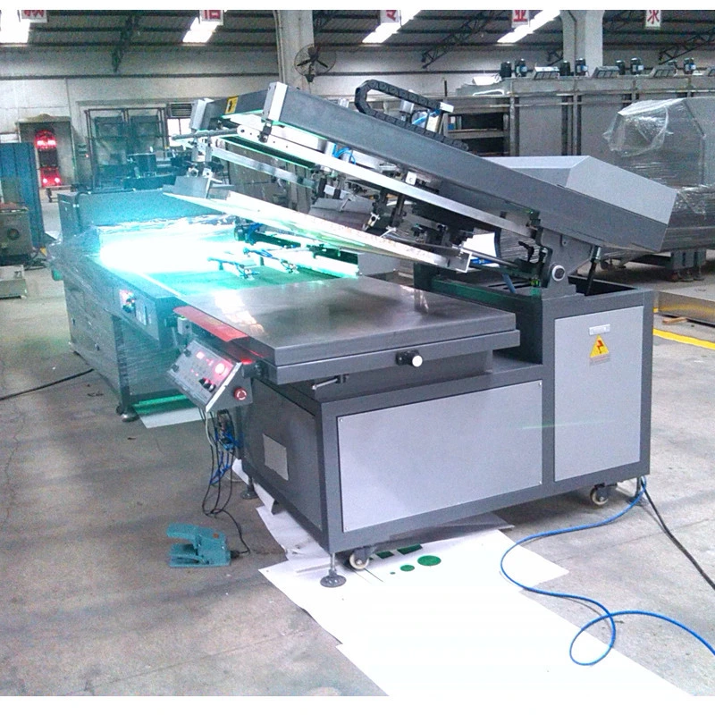 Label Automtic Flat Screen Printer with UV Curing System