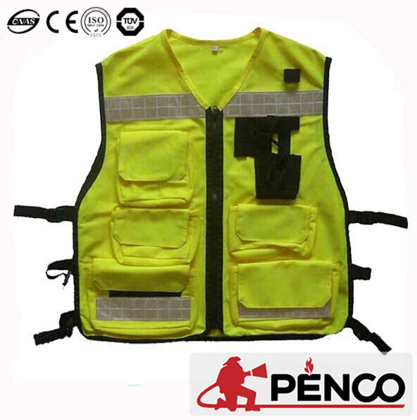 Penco Wildness Retro-Reflective Mesh Safety Vest with Pockets