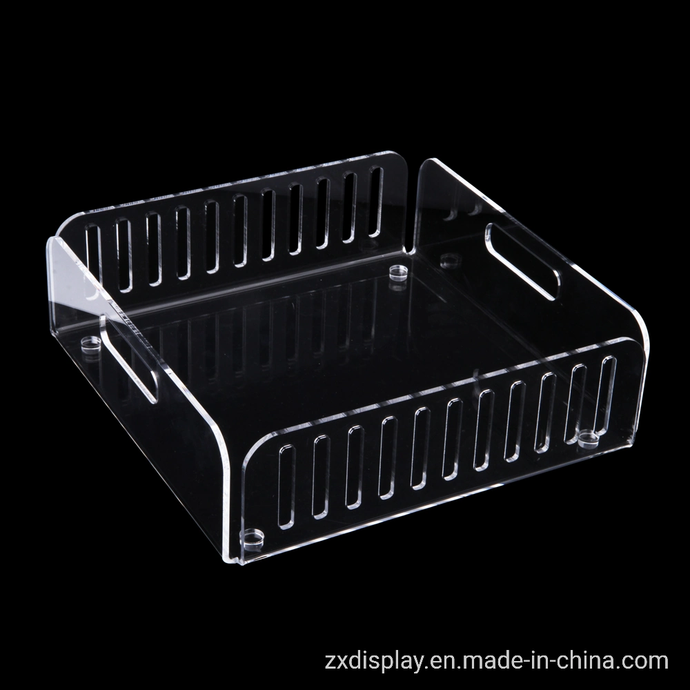 Customized Clear Rectangle Acrylic Fruit Tray for Home Service