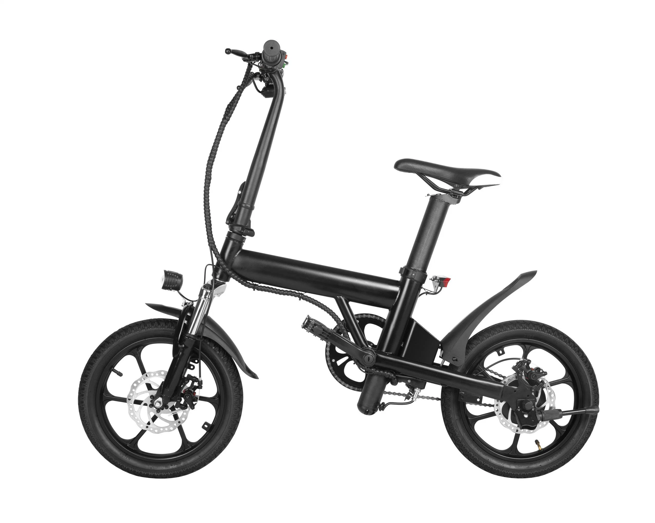 Folding Electric City Bike Mountian Electric Bike Female 250W Motor 36V 6ah Battery Single Speed