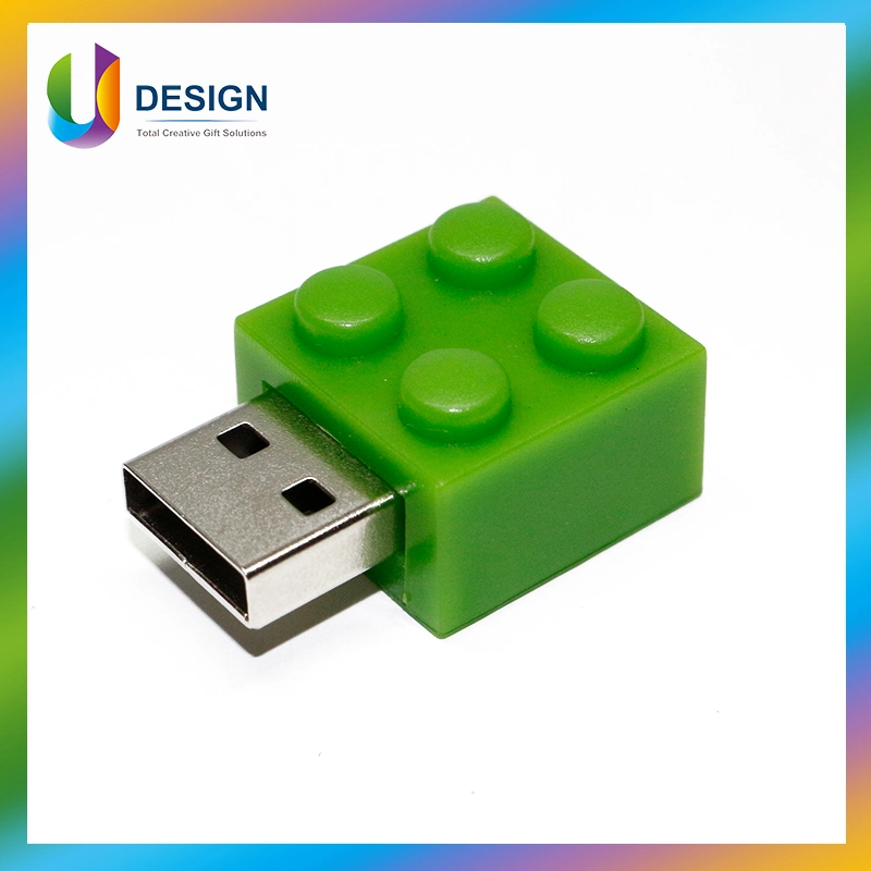 Multi Color Promotional Gift Buliding Block Stackable Plastic USB Drive Pen Drive Flash Drive USB