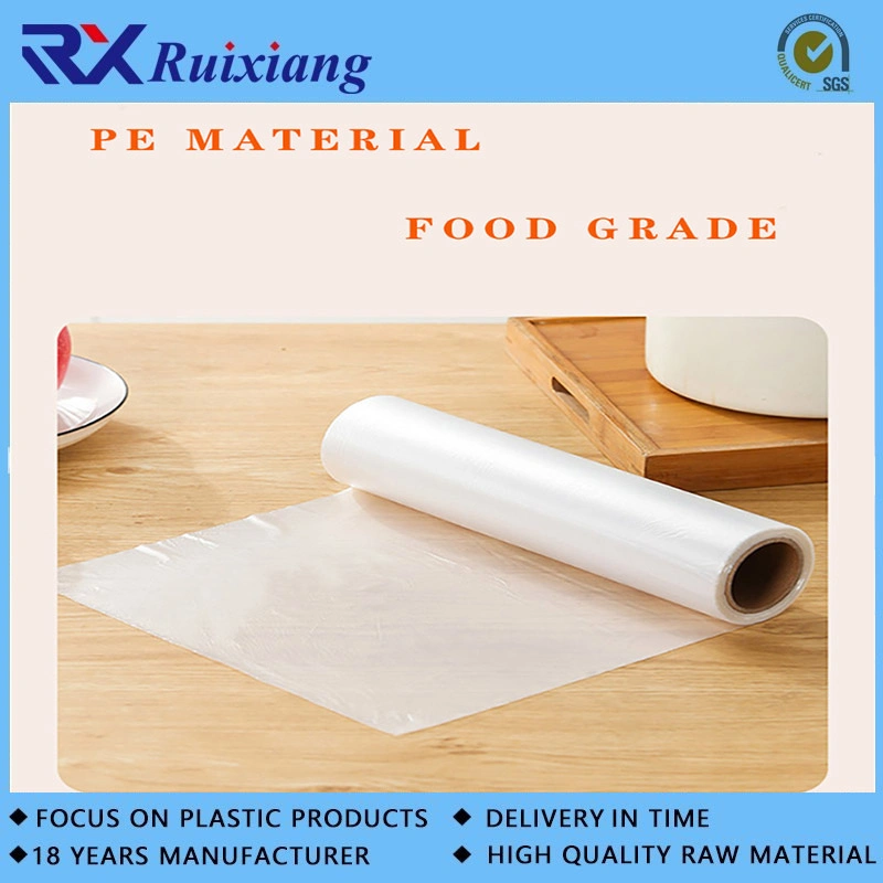 Wholesale/Supplier Roll Flat Bags on Roll HDPE Supermarket Clear Plastic Food Heat Seal Gravure Printing Accept