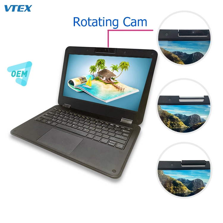 Verified Suppliers Support OEM 11.6 Inch Rotating Camera Mini Educational Student Notebook Computer Laptops