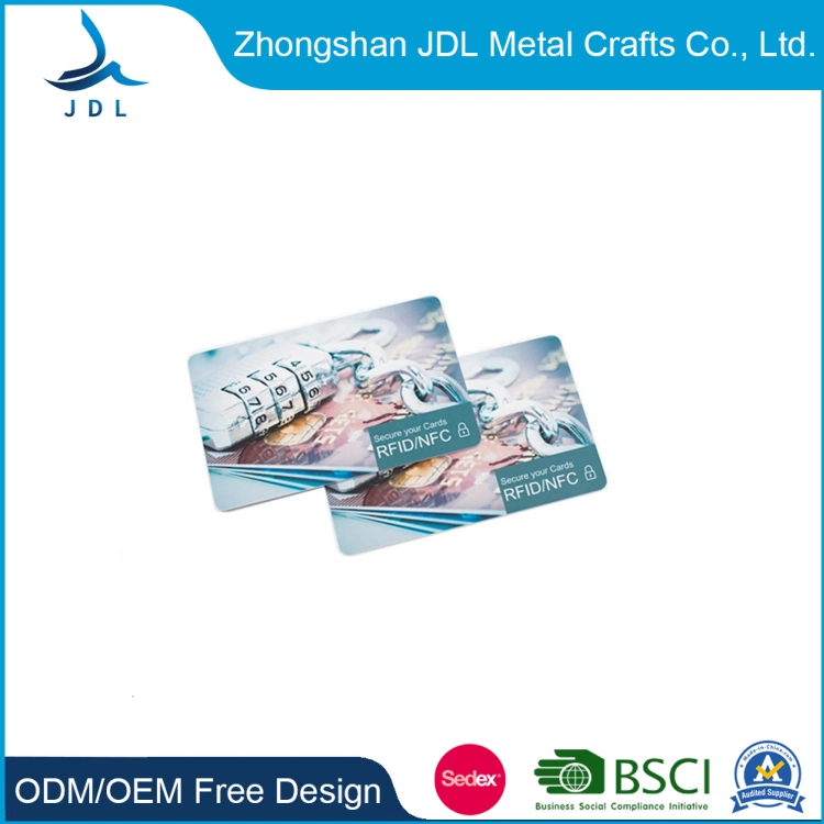 Fashion Contactless Stainless Steel Custom Metal Visit Name Business Credit Prepaid NFC RFID Smart ID Card