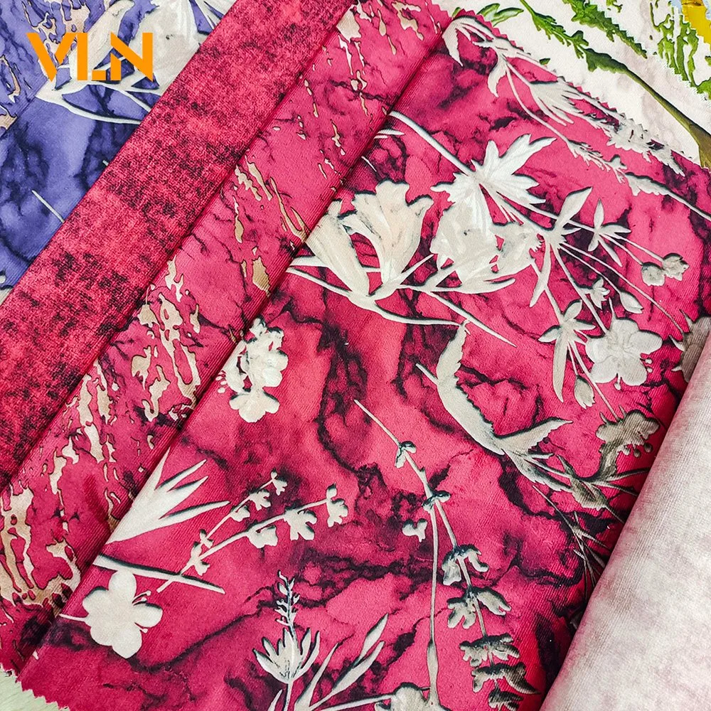 2022 Holland Velvet Printing 100% Polyester Home Textile Sofa Upholstery Furniture Fabric 0225-9