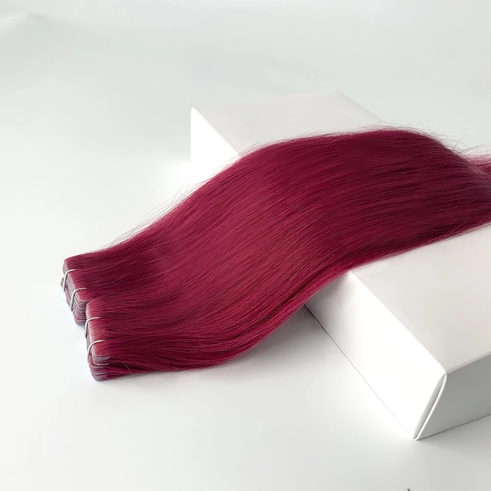 European Double dibujado Russian Human Hair Tape extensión de pelo grueso Fin Invisible Cabello humano de calidad superior