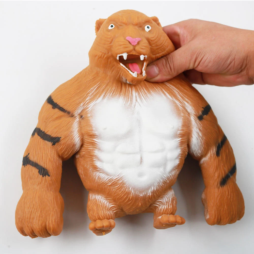 Squeeze areia cheia engraçado Tiger Fidget Toys Shark estresse Relief Aperta o brinquedo de stress Tiger Monkey de tamanho grande Toys