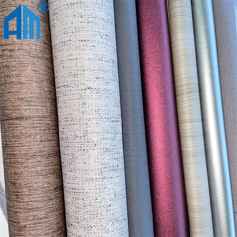 Decorative PVC Film Roll Woodgrain Easy to Clean Wood Grain PVC Lamination Film