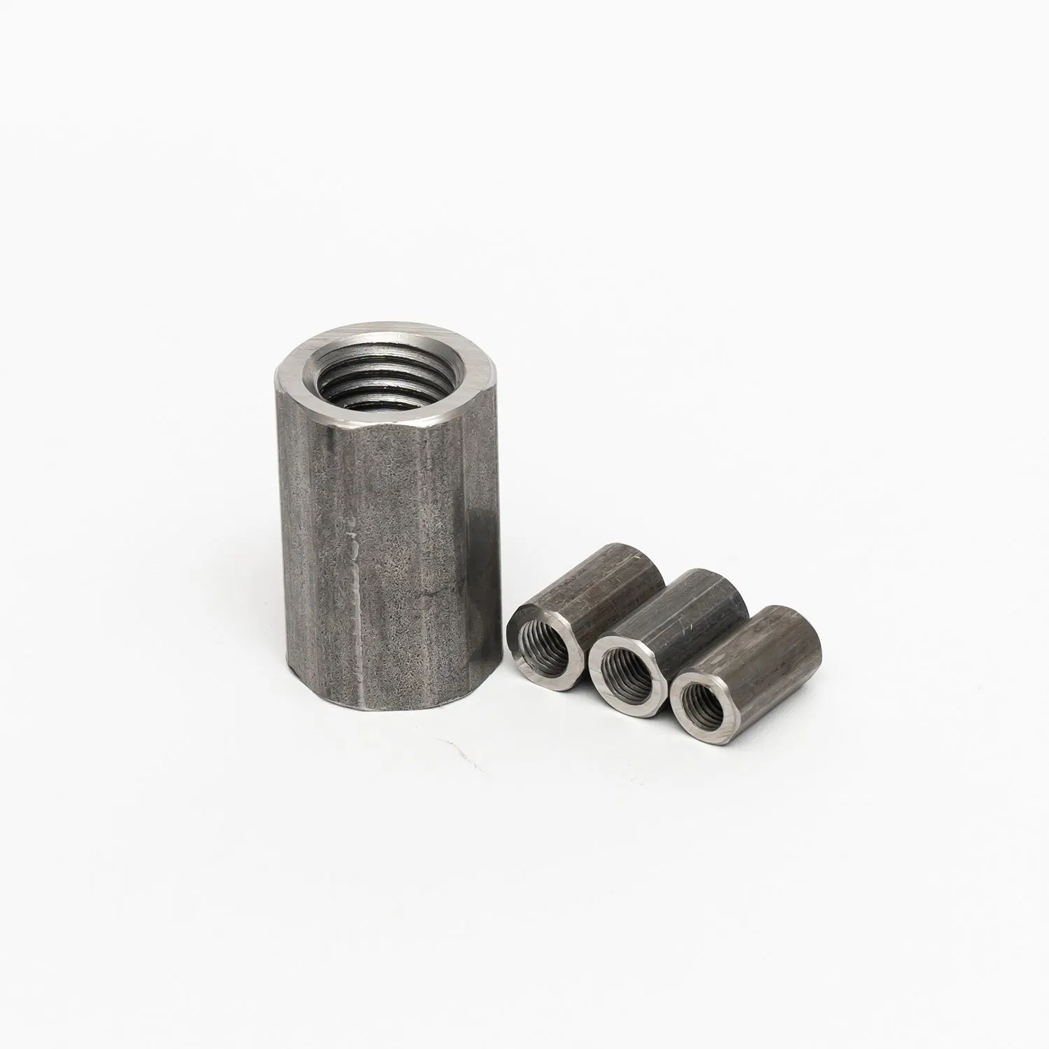 Civil Construction 12mm---50mm Reinforced Steel Hexagonal Rebar Coupler Threaded Rebar Coupler