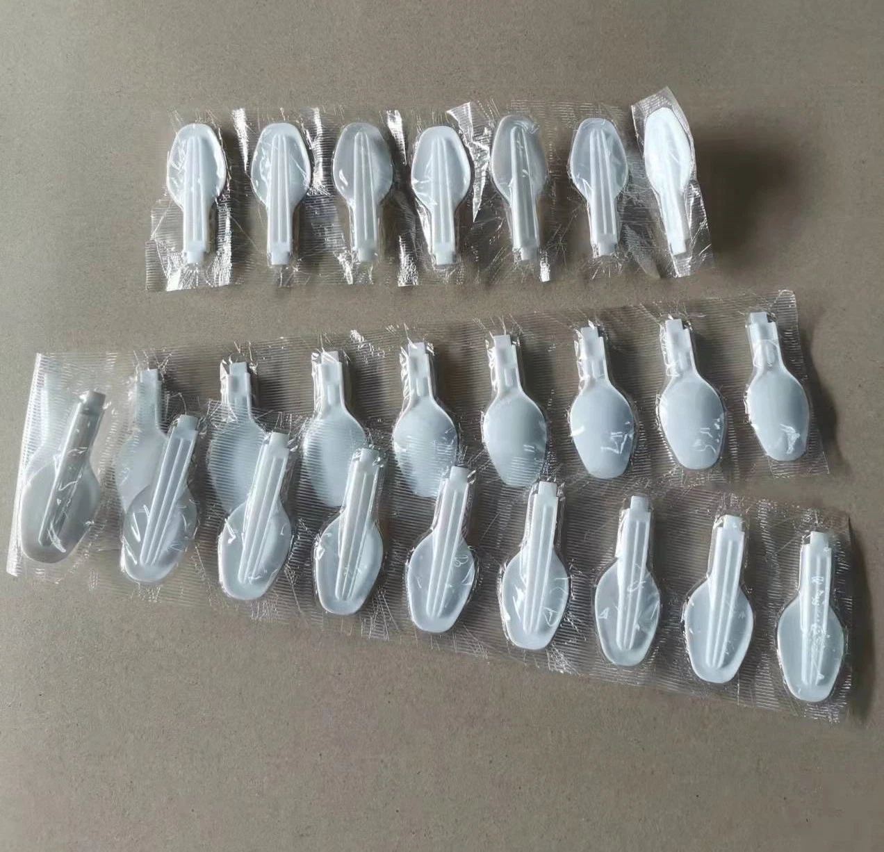 Manufacturer Sale Disposable Biodegradable White Color Flatware Mini Foldable PLA Plastic Spoons