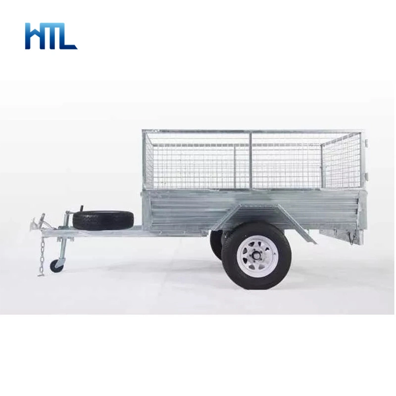 Customized Heavy Duty Storage Foldable Galvanized Steel Trailer Cage 6 X 4