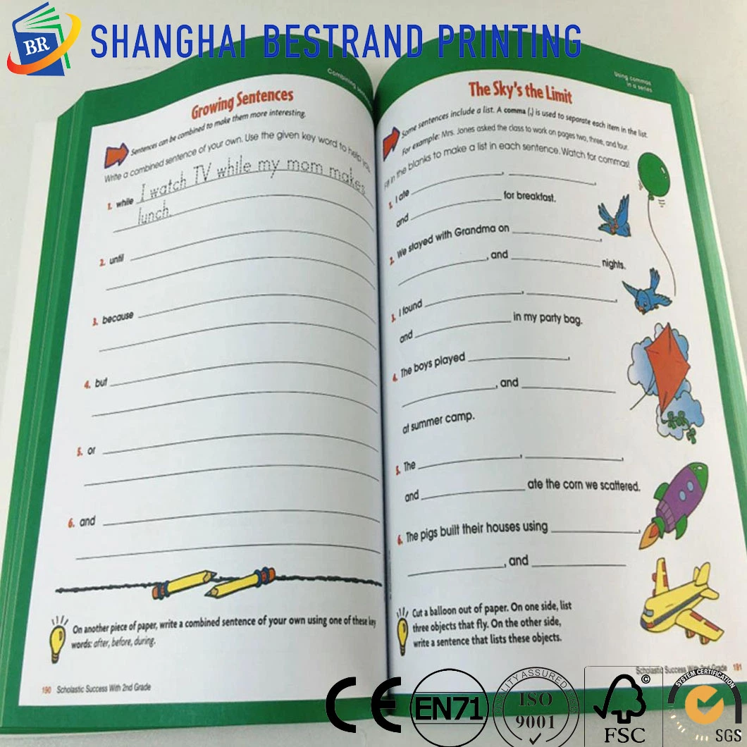 Customized OEM Softcover Exercise Book Printing with Eco-Friendly Material