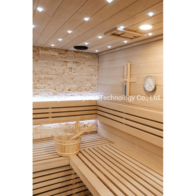 Vente en gros en Chine de sauna à vapeur de luxe pour usage domestique avec porte en verre.