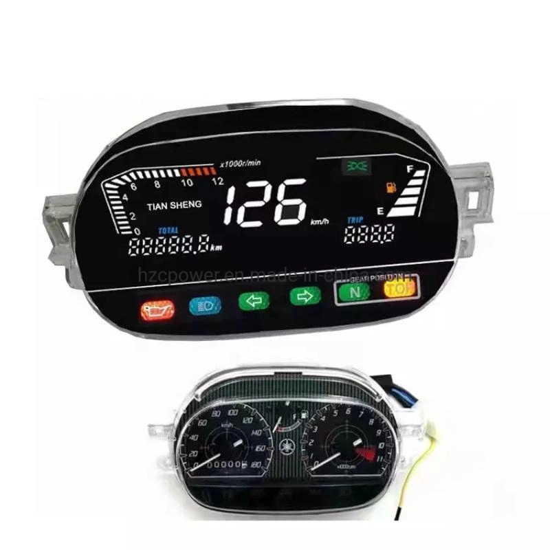 Motorcycle Speedometer Motorcycle Speedometer Motorcycle Universal LED LCD Speedometer Digital Backlight Odometer for BMW Honda Ducati Kawasaki YAMAHA for 1 2 4