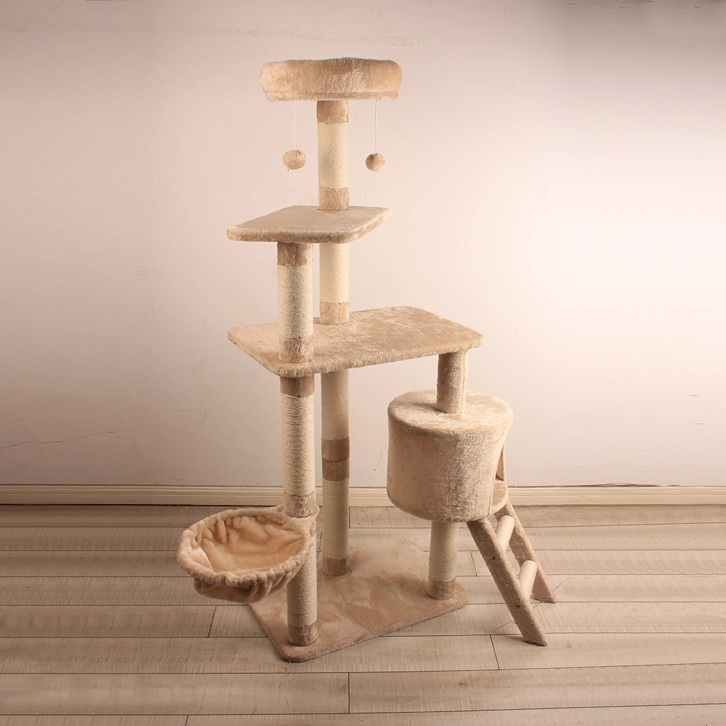 Cat Tree Pet Products Manufacturer Cat Scratcher with Pet Bed