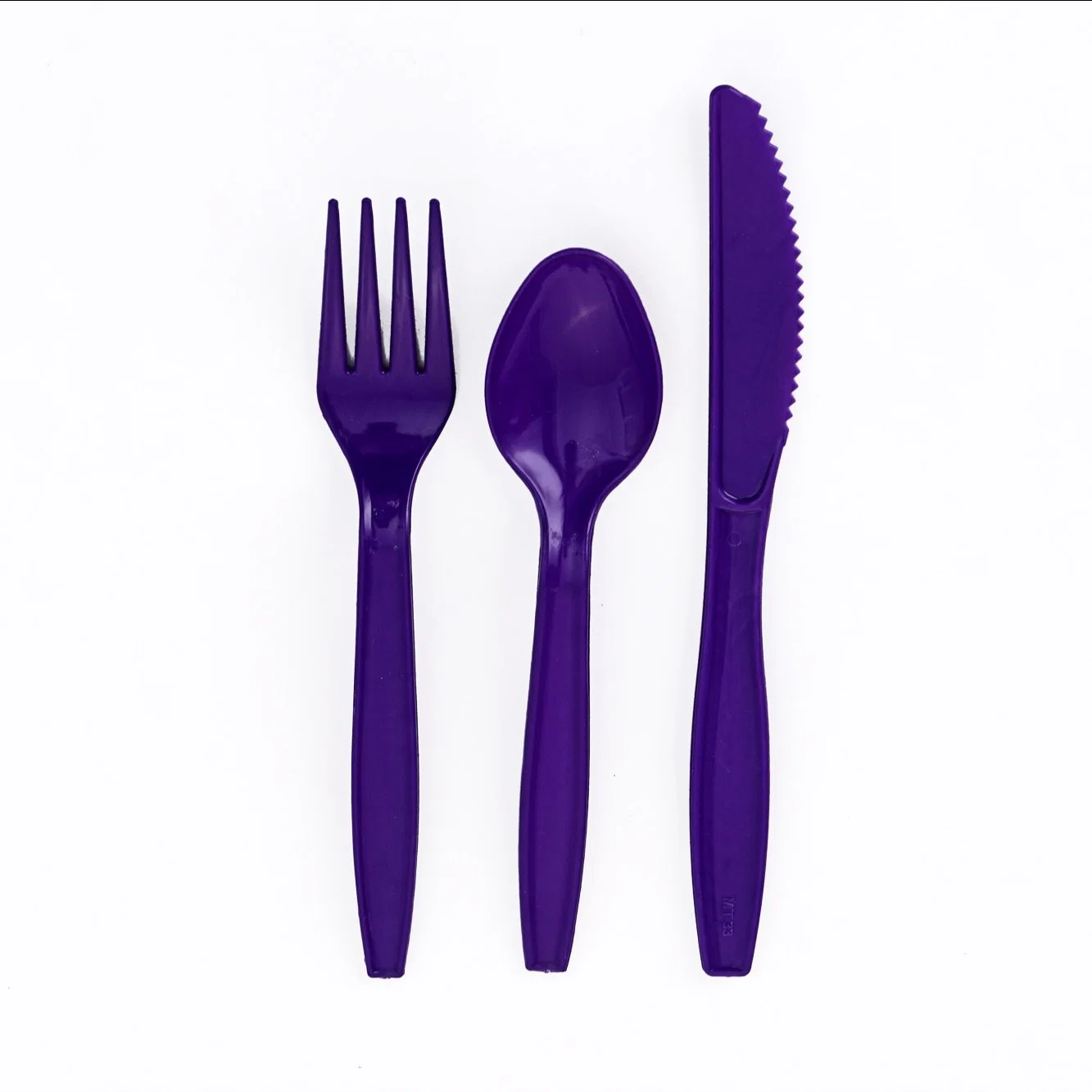 Sacos OPP individuais conjunto de talheres de plástico forquilha PS Spoon Knife Artigos de mesa de fábrica