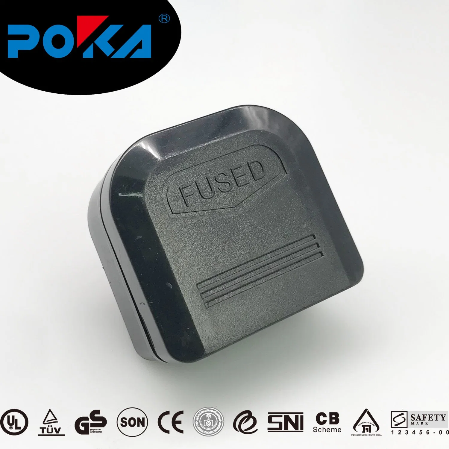 UK 3 Pin to EU 2 Round Pin Power Adapter