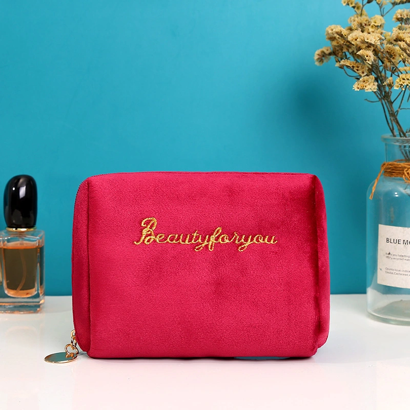 Bolsa de maquillaje de seda coreana grande