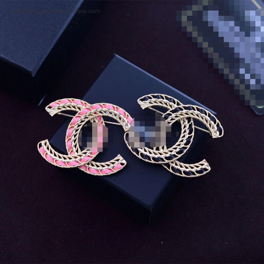 Wholesale/Supplier Replica Jewelry Luxury Brooches with Y-SL Logo Mosaic Gold Titanium 925 Sterling Silver of Women Designer Jewelry